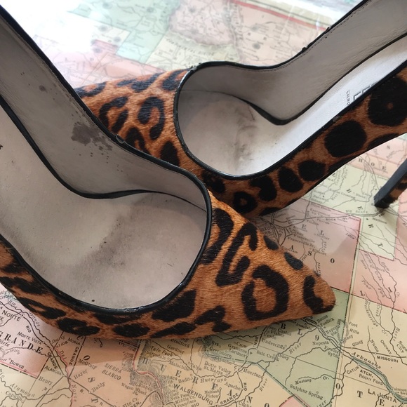 Jeffrey Campbell pony hair leopard print heels - Picture 2 of 8
